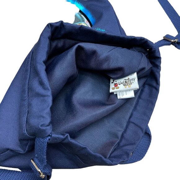 Walt Disney World Canvas Drawstring Bag Backpack Goofy Mickey Mouse Friends 2006 - Picture 4 of 11